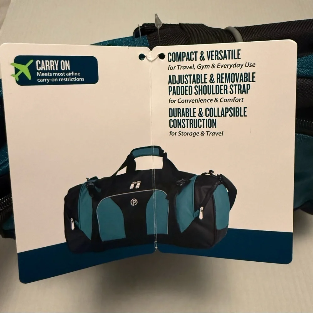 NEW- Protege 22 inch Carry On Sport Duffel Bag Luggage -Travel Gym Collapsible